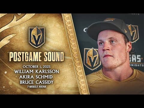 🎥 POSTGAME SOUND: Karlsson, Schmid & Cassidy