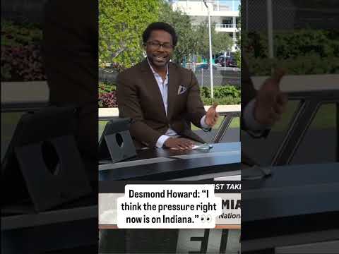 Desmond Howard on who has more pressure between Indiana and Miami 👀