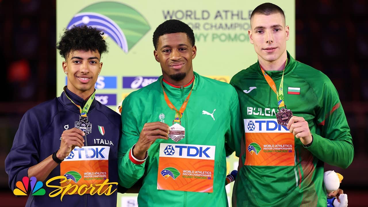 Gerson Balde sets new WORLD LEAD in stunning long jump gold medal win at Indoor Worlds | NBC Sports
