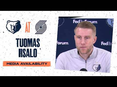 Tuomas Iisalo Press Conference | Grizzlies vs.Trail Blazers