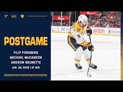 Forsberg, McCarron &  Brunette - Postgame: Jan. 29, 2026
