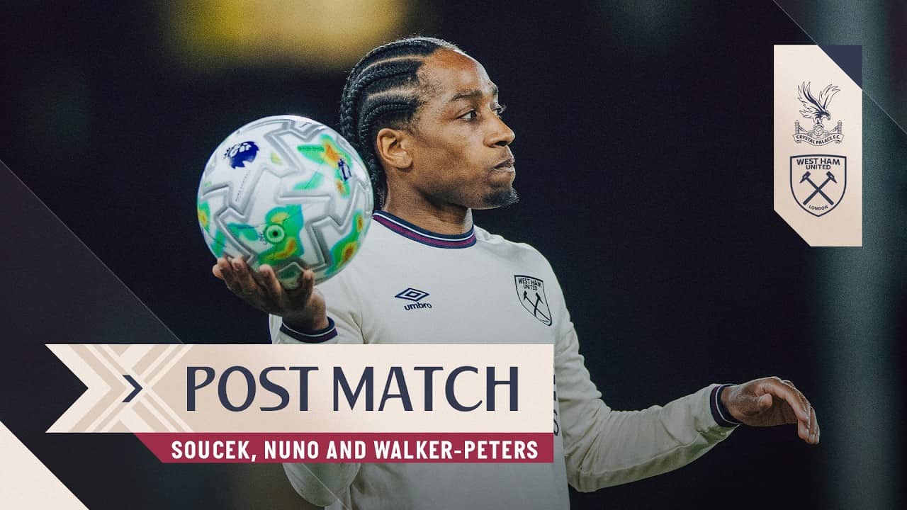 "It's a Good Point Away" | Soucek, Nuno & Walker-Peters | Post Match | Crystal Palace v West Ham