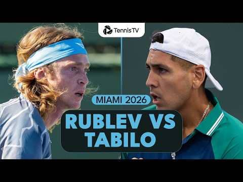 Andrey Rublev vs Alejandro Tabilo Highlights | Miami 2026