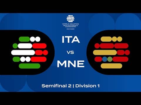 Semi-Final 2 | Italy vs Montenegro | World Aquatics Men’s U16 Water Polo Championships 2024