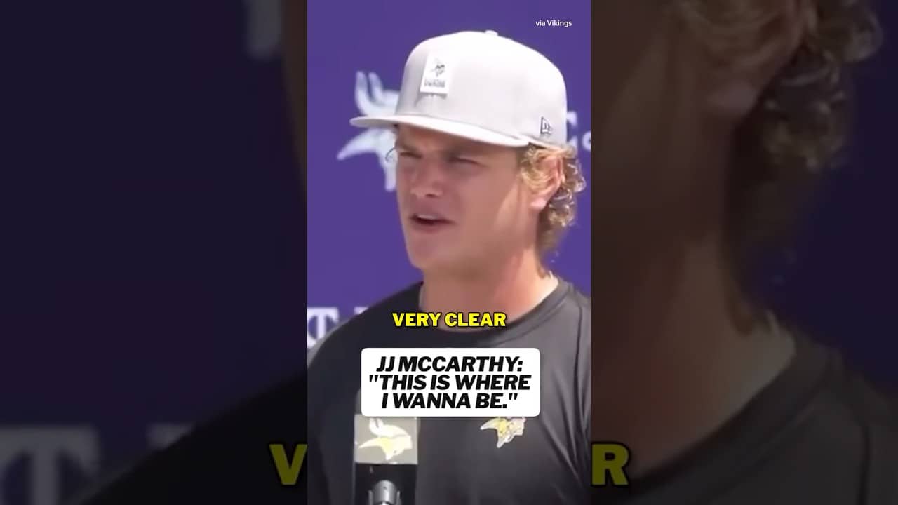 J.J. McCarthy was asked about potentially wanting a trade.