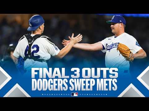 FINAL 3 OUTS: Dodgers complete the sweep vs. the Mets 🧹 | MLB Highlights
