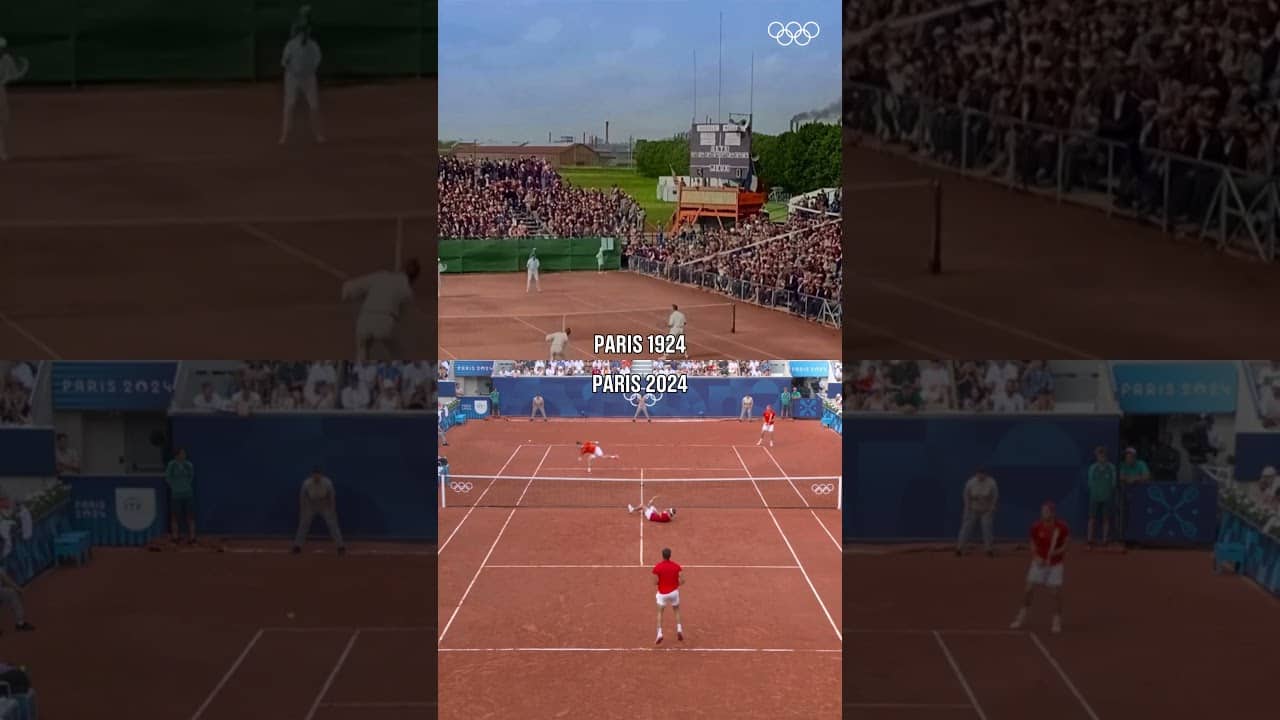 Tennis through time. ⏳🎾