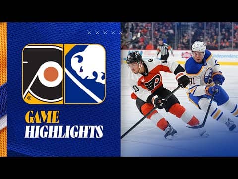 Jason Zucker And Bowen Byram Score | Buffalo Sabres 5-2 Loss To Philadelphia Flyers | Highlights