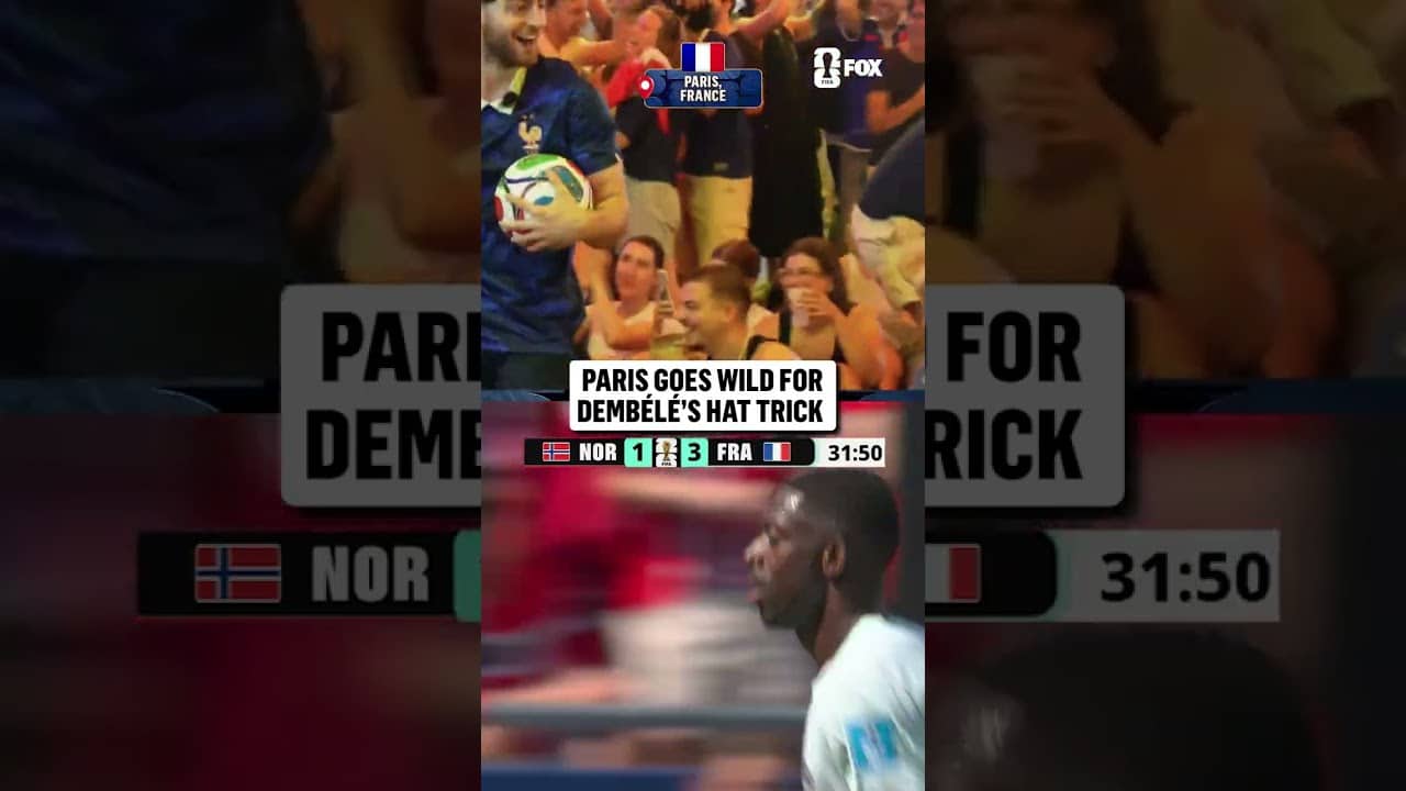 Fans in Paris were in disbelief after Dembélé got his hat trick in 32 minutes