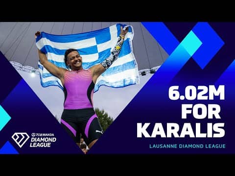 Karalis hypes up Lausanne crowd with incredible 6.02m clearance | Wanda Diamond League