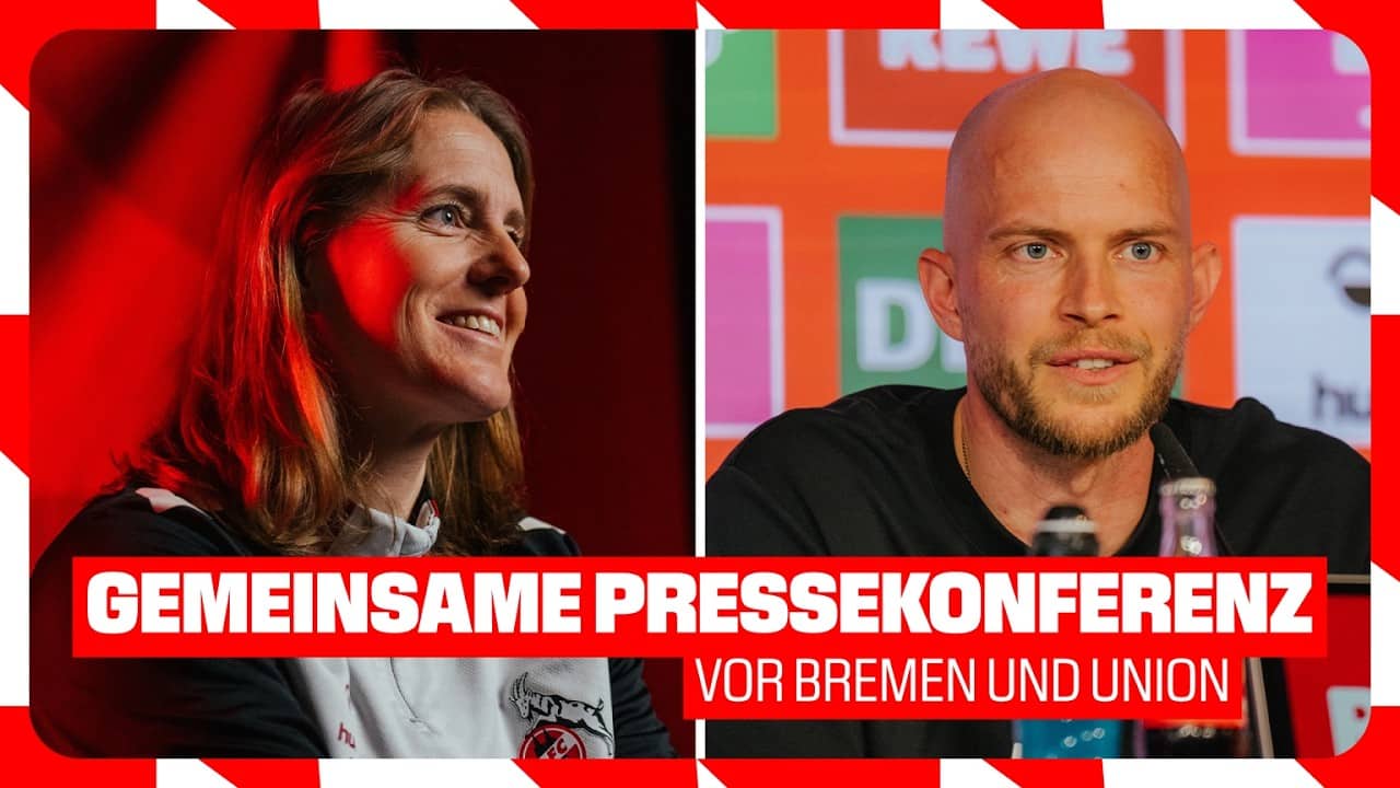 Gemeinsame Pressekonferenz vor Union Berlin und Werder Bremen | 1. FC Köln