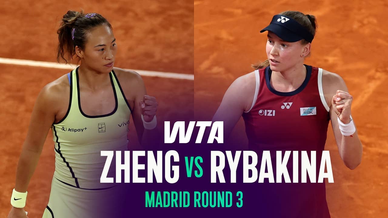 Qinwen Zheng vs. Elena Rybakina | 2026 Madrid Round 3 | WTA Match Highlights