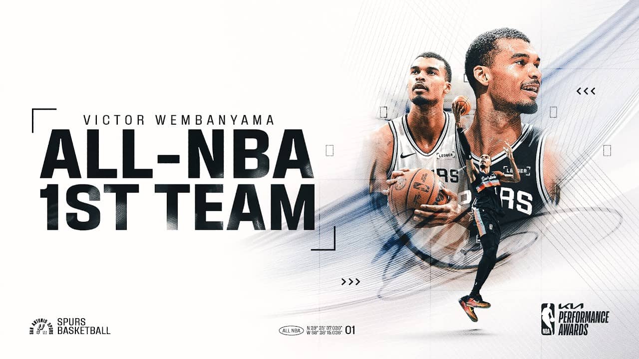 WEMBY SELECTED TO ALL-NBA FIRST TEAM!!!