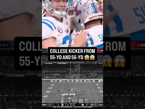 Lucas Carneiro has now made the 2nd and 3rd-longest field goals in CFP history 😳