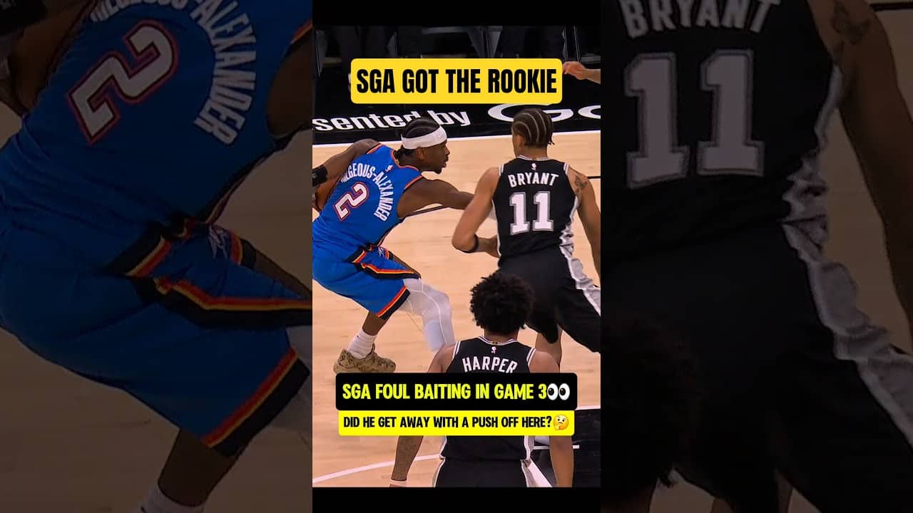 SGA took advantage of the ROOKIE👀