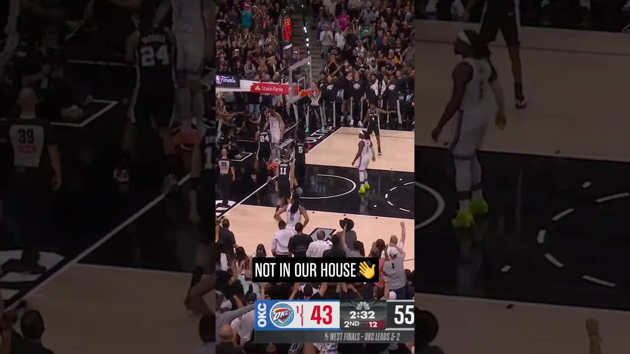 DON’T HURT THE RIM CARTER‼️ #CarterBryant #Spurs #NBA #westernconferencefinals