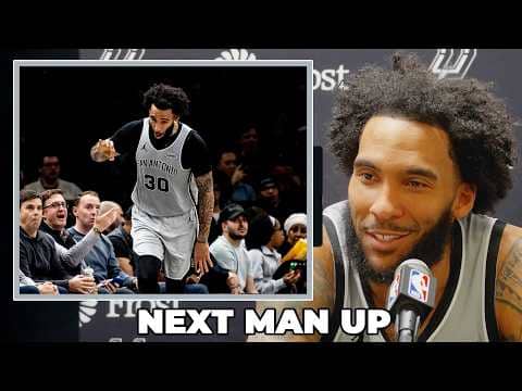 Julian Champagnie on Spurs’ Depth and Next-Man-Up Mentality