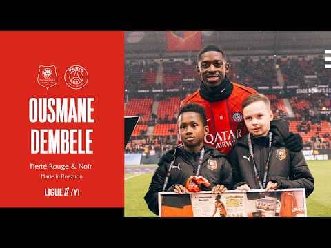 Ousmane Dembele honoré avant Stade Rennais F.C. / Paris SG