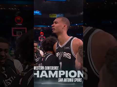 YOUR WESTERN CONFERENCE FINALS CHAMPS 👏 #nbaplayoffs #nba #spurs