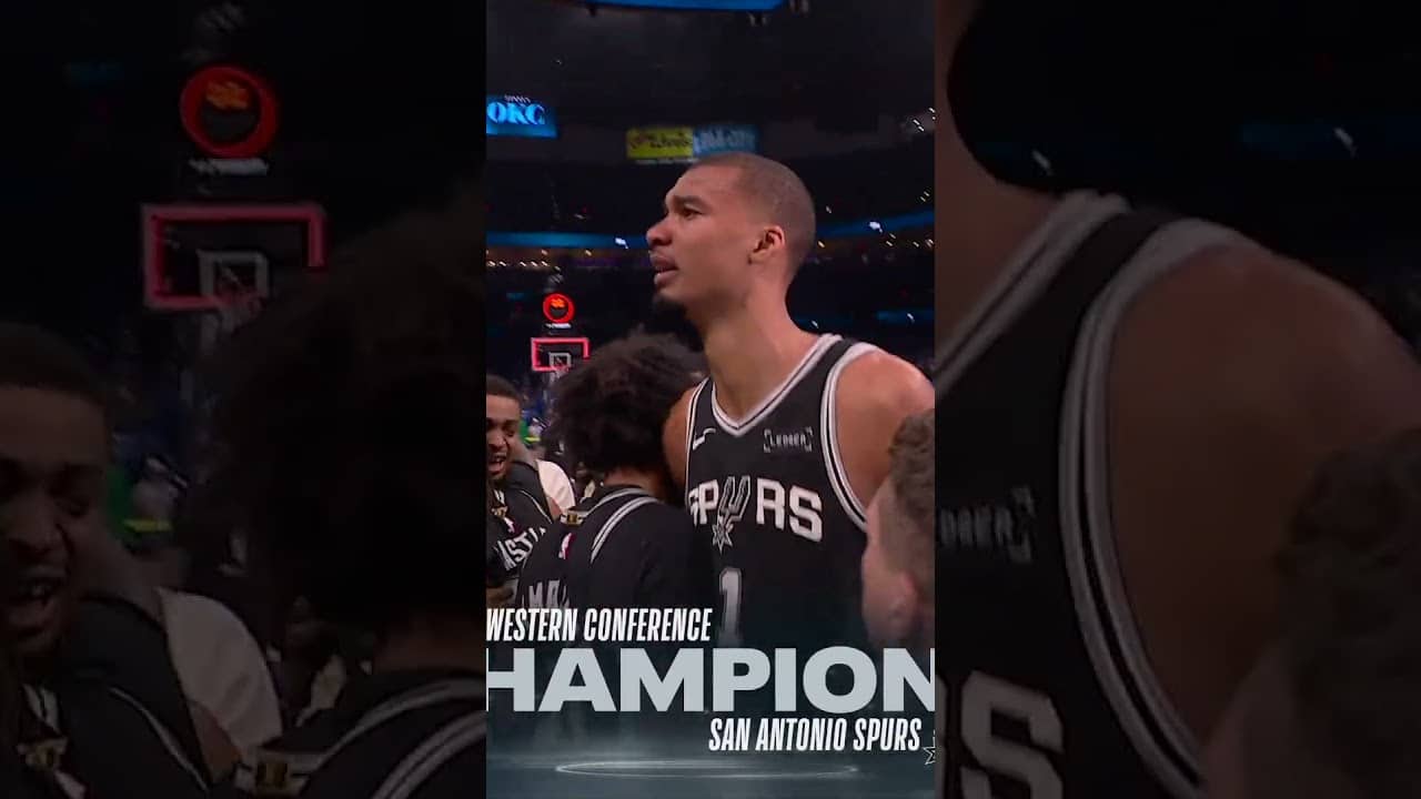 YOUR WESTERN CONFERENCE FINALS CHAMPS 👏 #nbaplayoffs #nba #spurs