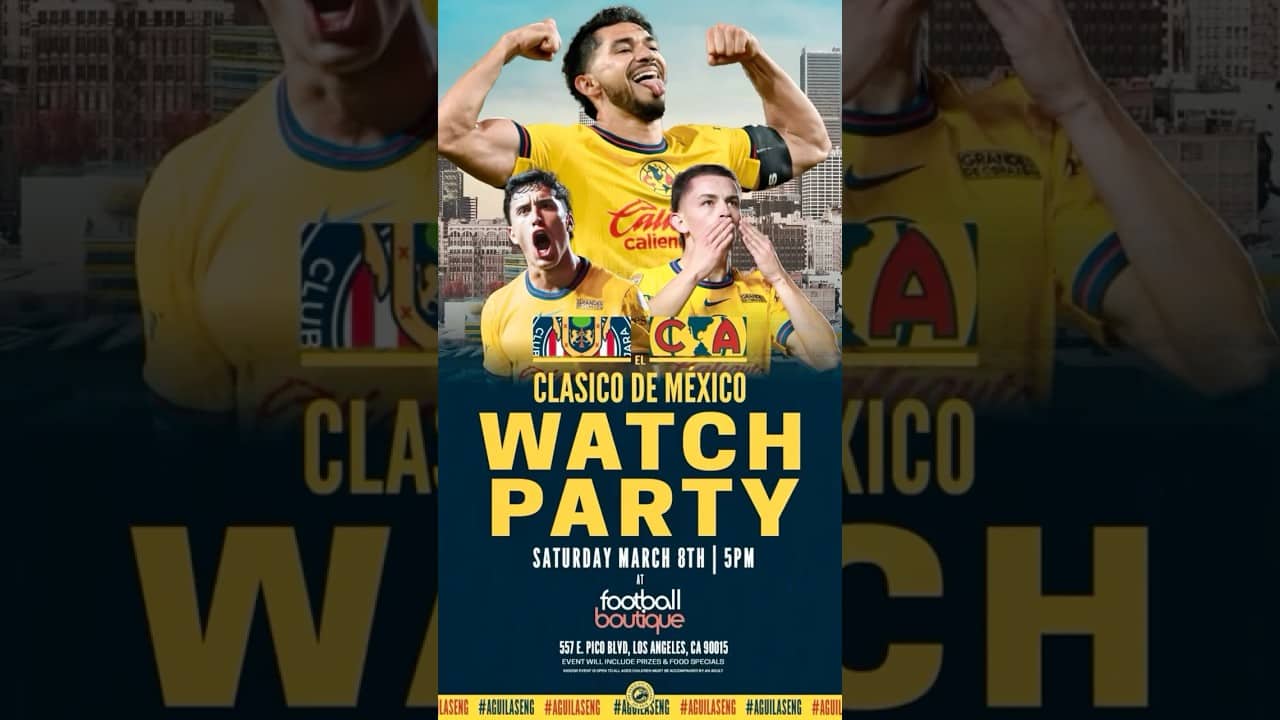 #clubamerica RSVP Here: https://www.thefootballboutique.la/events/clasico-de-mexico-watch-party