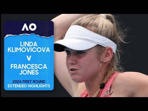 Linda Klimovicova v Francesca Jones Extended Highlights | Australian Open 2026 First Round