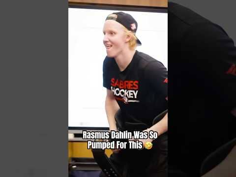 Rasmus Dahlin Gives Mattias Samuelsson Player Of The Game #nhl #hockey #goals