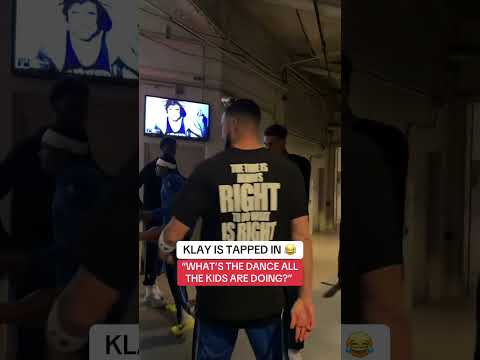 Klay Thompson tapped in with the youth 😂
