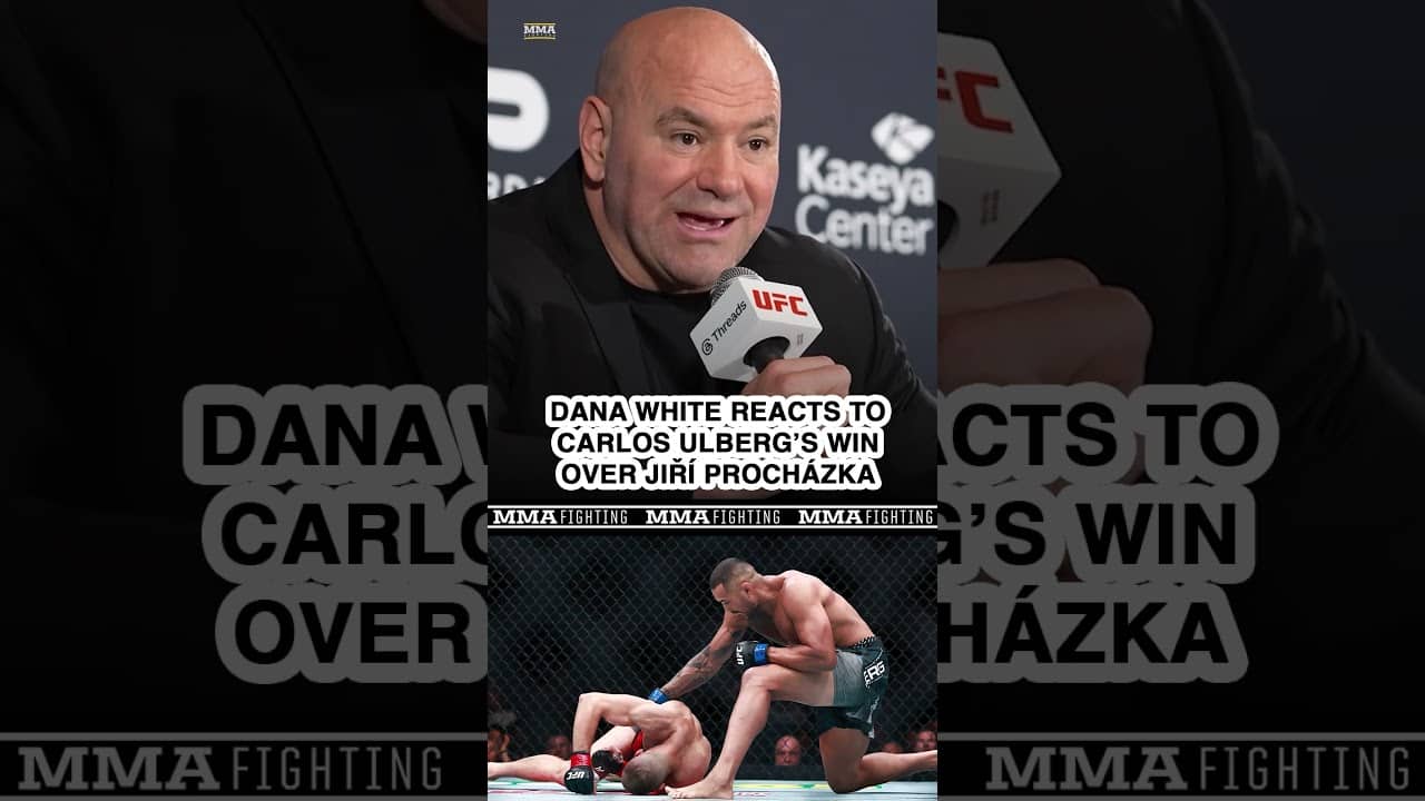 Dana White REACTS to Carlos Ulberg's knockout of Jiri Prochazka - MMA Fighting
