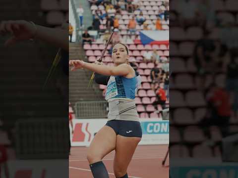 Vita Barbic 🇭🇷 spears gold in the javelin 🏆  #Tampere205 #U20Champs #athletics