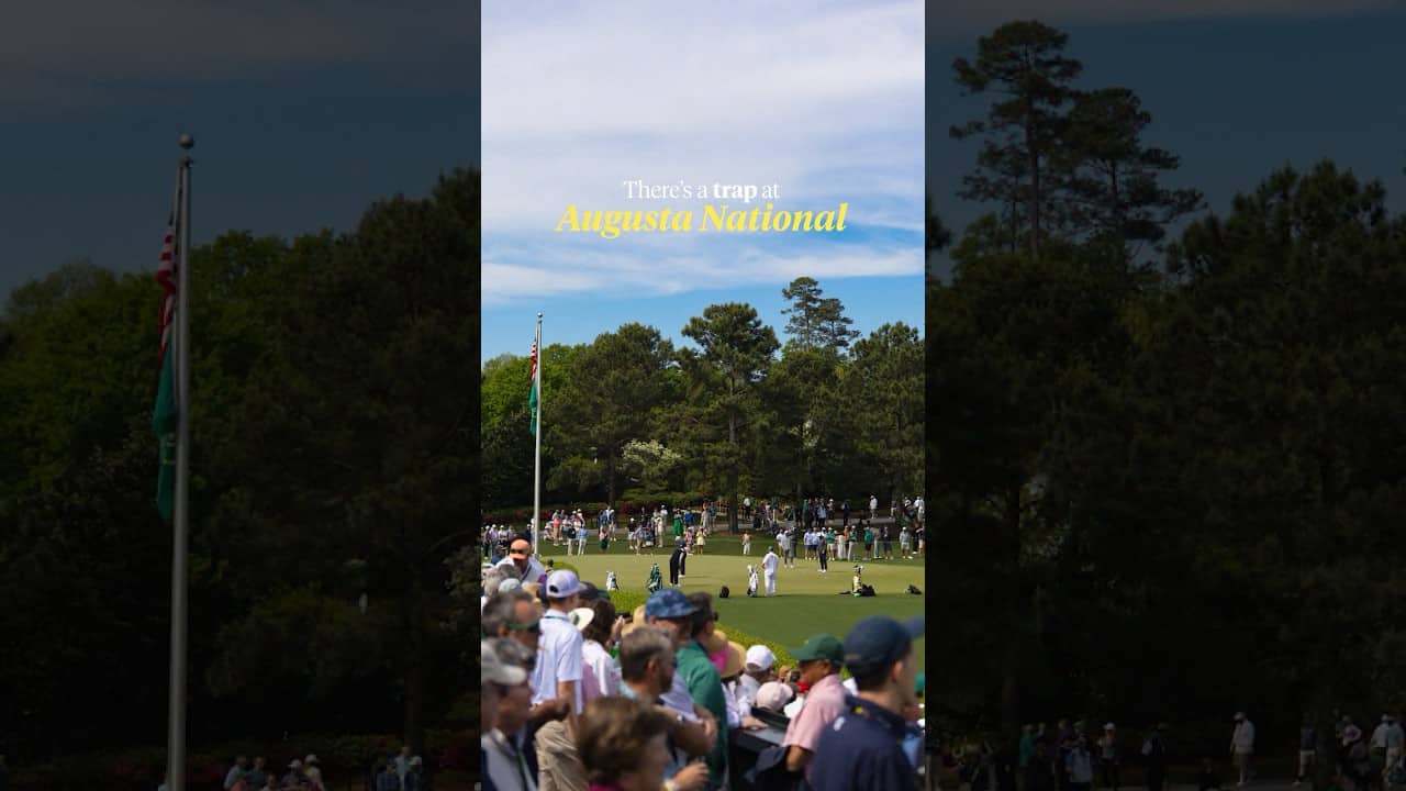 There's danger everywhere at Augusta National, even on the practice green. 😳