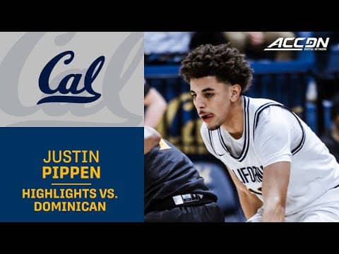 Cal's Justin Pippen Goes For 24 Points In Win Over Dominican