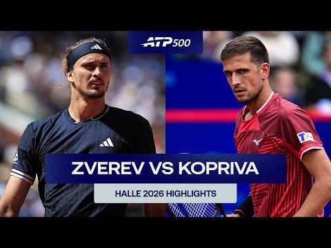 Alexander Zverev vs. Vita Kopriva Highlights | Halle 2026 R1