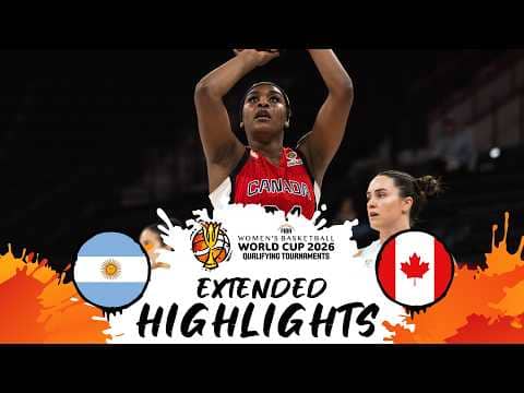 Argentina 🇦🇷 v Canada 🇨🇦 | Extended Highlights | #FIBAWWC 2026 Qualifying Tournament