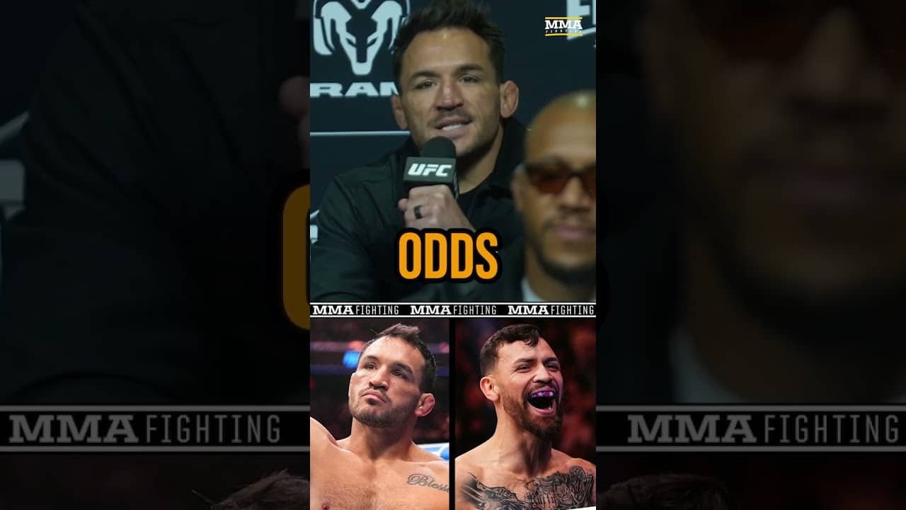 Michael Chandler REACTS to being MASSIVE underdog against Mauricio Ruffy at #UFCWhiteHouse