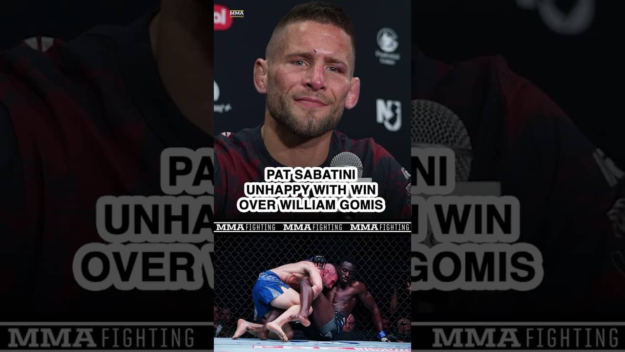 'I can do better': Pat Sabatini wasn't overly thrilled with his win over William Gomis at #UFC328