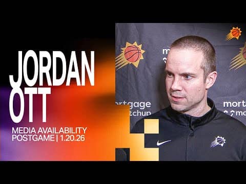 Head Coach Jordan Ott Postgame Media Availability | Phoenix Suns 1-20-26
