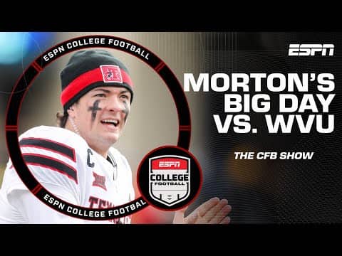 FILM BREAKDOWN: Behren Morton’s big game for Texas Tech (📍@ModeloUSA)  | The CFB Show