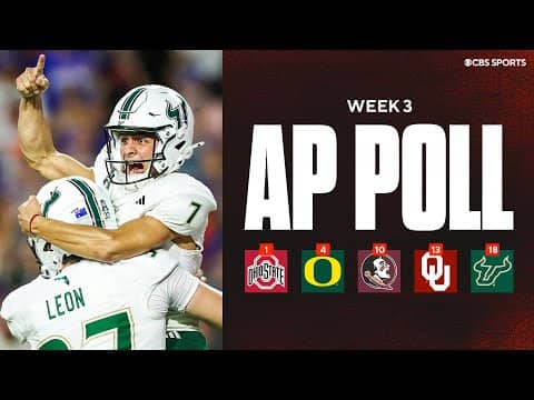 AP Top 25 Poll Released 🚨: USF at No. 18 after back-to-back Top 25 wins | Who is too HIGH, too LOW?
