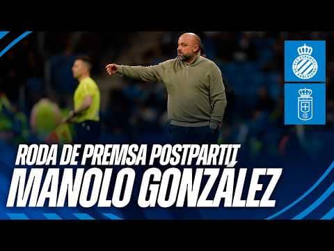 🎥 Roda de premsa postpartit de Manolo González | #EspanyolRealOviedo