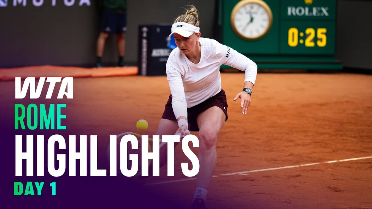 Day 1 in Rome featuring Krejcikova, Zheng, Sonmez, and more | WTA Match Highlights