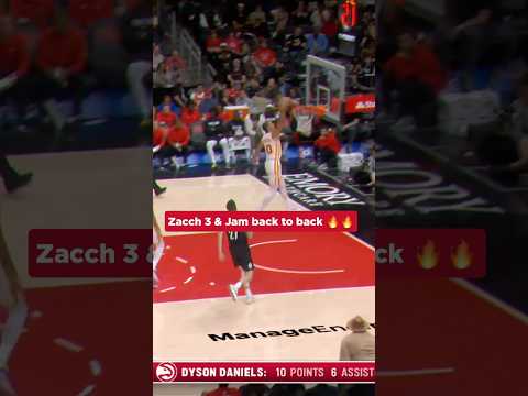 A little French double 👏👏 #nba #hawks #zaccharierisacher