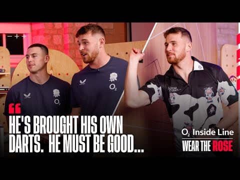 "He brought his own darts... he must be good!" 🎯 | O2 Inside Line: Wear the Rose