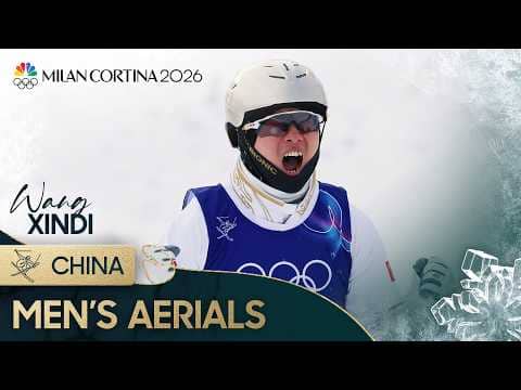 China's Wang Xindi narrowly beats out Noe Roth for aerials GOLD | Winter Olympics 2026 | NBC Sports