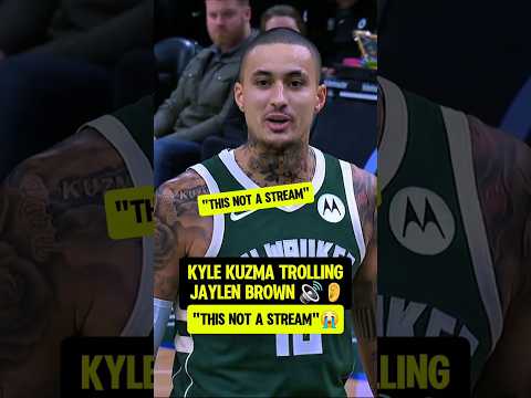 Kuzma TRASH TALKING Jaylen Brown👂