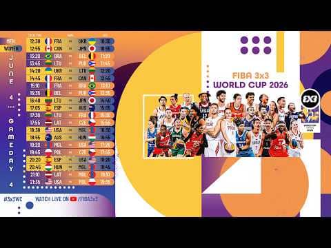 LIVE 🔴 FIBA 3x3 World Cup 2026 | Day 4 - Session 2 | #3x3Basketball