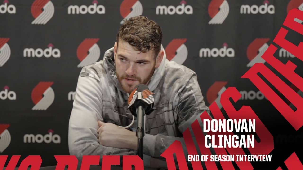Donovan Clingan | 2025-26 End of Season Interview | Portland Trail Blazers | April 30, 2026