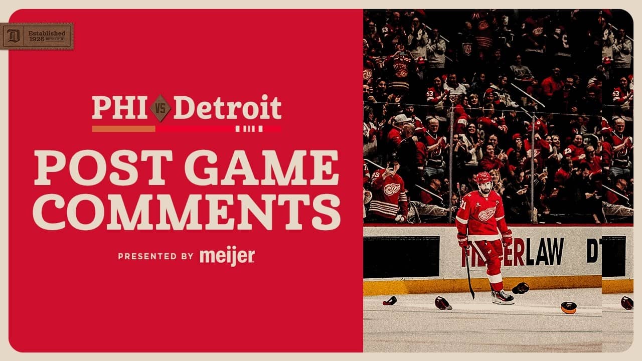 Dylan Larkin, Moritz Seider, Todd McLellan Post Game Comments vs. PHI | April 9, 2026
