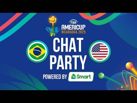 Chat Party Powered by SMART ⚡🏀 Brazil v USA | FIBA AmeriCup 2025