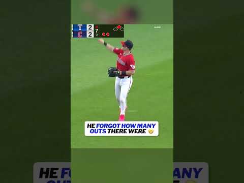 Cooper Ingle lost track of the outs #mlb #rangers #guardians